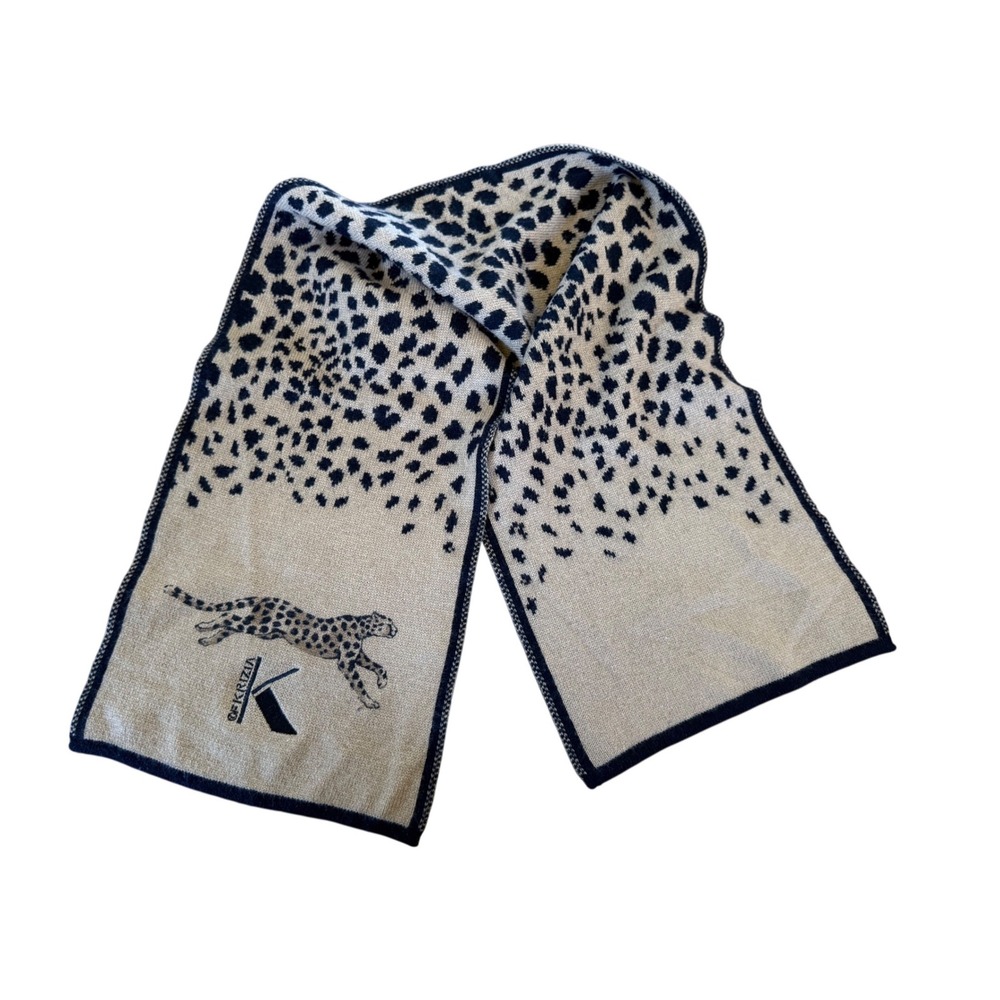 Kriza leopard scarf black/tan scarf wrap comfort soft